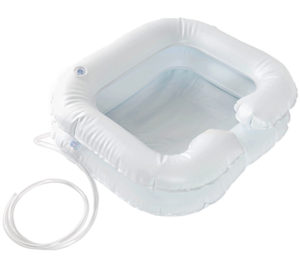 Надувной подголовник для мытья головы